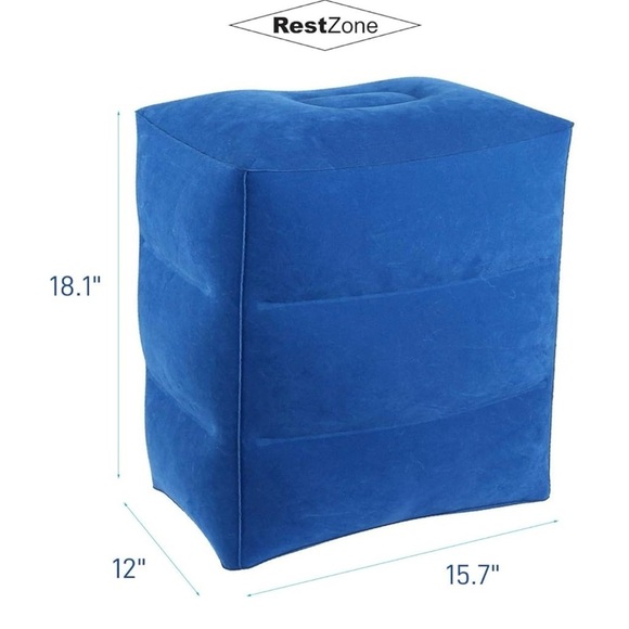 NEW NEVER USED RestZone Inflatable Airplane Travel Pillow for Kids or Legs - Picture 8 of 9